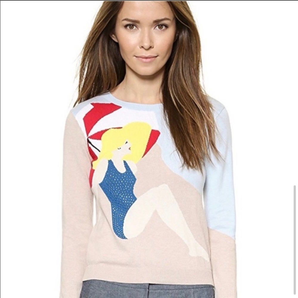 Alice + Olivia Sunbather Crew Neck Sweater size XS